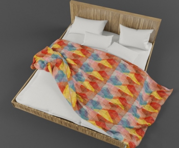 Modern Double Bed-ID:841162155