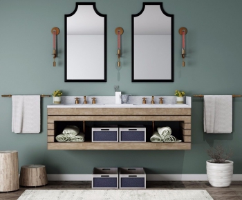 Nordic Style Bathroom Cabinet Rack-ID:329388748