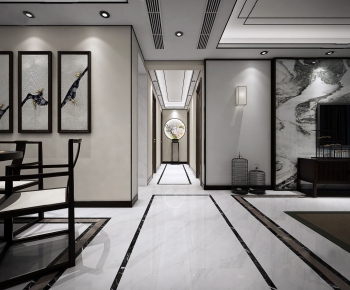 New Chinese Style Hallway-ID:702588614