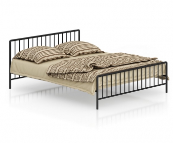 Modern Double Bed-ID:763369172