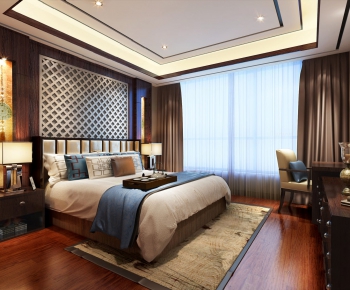 New Chinese Style Bedroom-ID:893597345