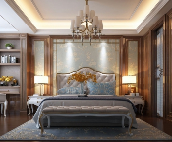 Simple European Style Bedroom-ID:167751238