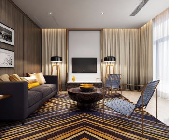 Modern Hong Kong Style A Living Room-ID:537310713