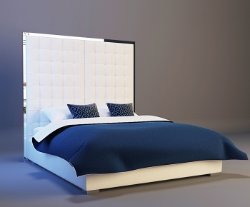 Modern Double Bed-ID:593153937