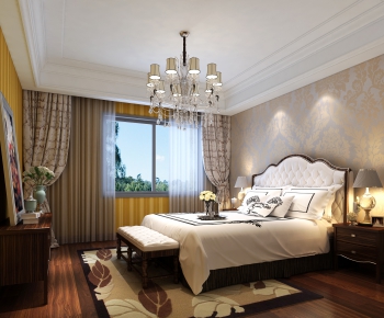 Simple European Style Bedroom-ID:748835536