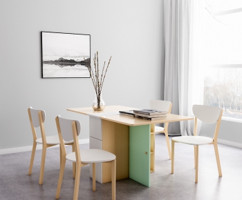 Nordic Style Dining Table And Chairs-ID:180699234