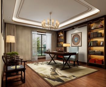 New Chinese Style Study Space-ID:132214877
