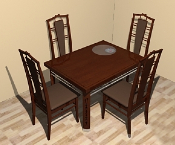 Modern Dining Table And Chairs-ID:158482541