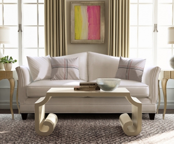 Simple European Style A Sofa For Two-ID:393422337
