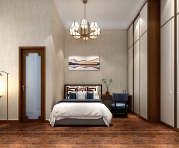 New Chinese Style Bedroom-ID:120587126