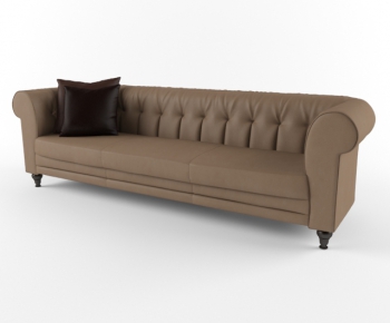 Simple European Style Three-seat Sofa-ID:580244238
