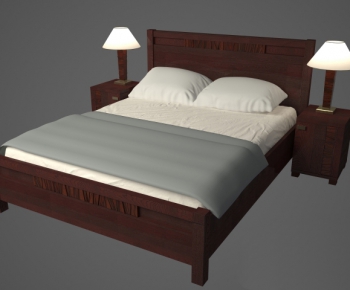 European Style Double Bed-ID:609460246