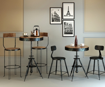 LOFT Industrial Style Leisure Table And Chair-ID:487872979