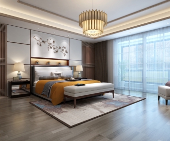 New Chinese Style Bedroom-ID:141942254