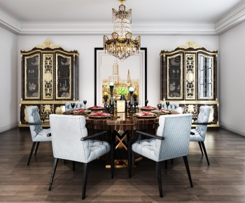 European Style Nordic Style Dining Room-ID:638937132