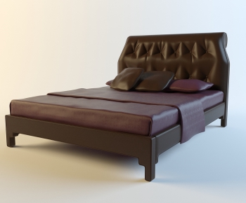 Modern Double Bed-ID:848672941