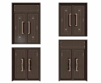 New Chinese Style Double Door-ID:550365826
