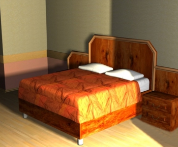 European Style Double Bed-ID:994791454