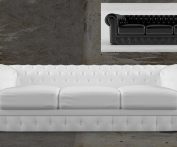 Simple European Style Three-seat Sofa-ID:688038314