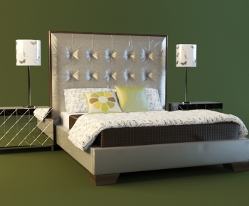 European Style Double Bed-ID:854152517