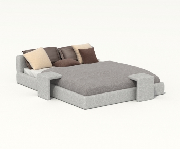 Modern Double Bed-ID:762560789