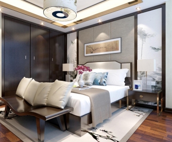 New Chinese Style Bedroom-ID:993576597