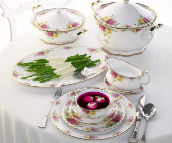 American Style Idyllic Style Cutlery/tea Set-ID:433047456