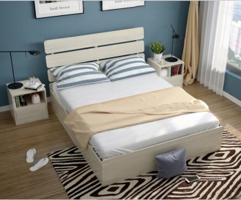 Modern Double Bed-ID:230877113