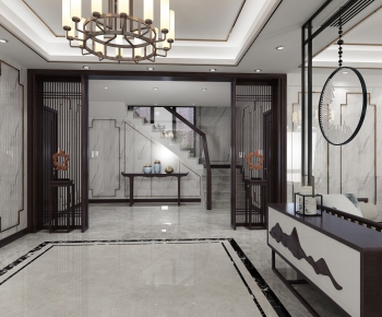 New Chinese Style Hallway-ID:168500248