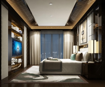 New Chinese Style Bedroom-ID:699931811