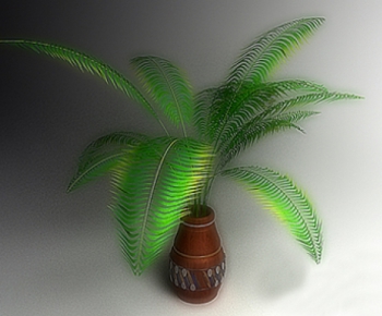 Modern Potted Green Plant-ID:836562612