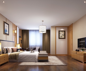 New Chinese Style Bedroom-ID:299724318