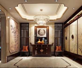 New Chinese Style Hallway-ID:227554316