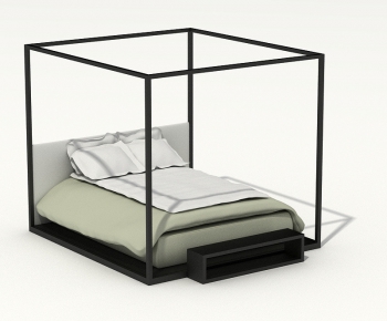 Modern Double Bed-ID:532074693