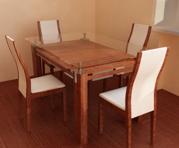 European Style Dining Table And Chairs-ID:128974494