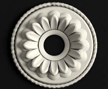 European Style Plaster Carved Top Plate-ID:735606975