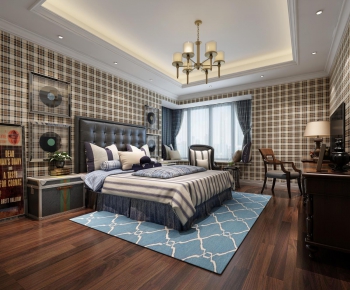 Modern American Style Bedroom-ID:326973659
