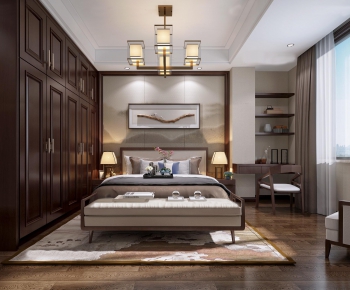 New Chinese Style Bedroom-ID:842309475