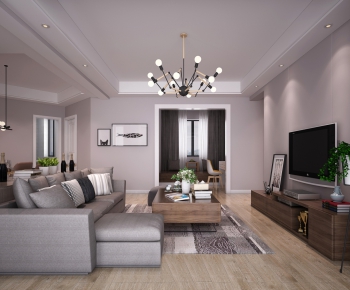 Modern A Living Room-ID:570390885