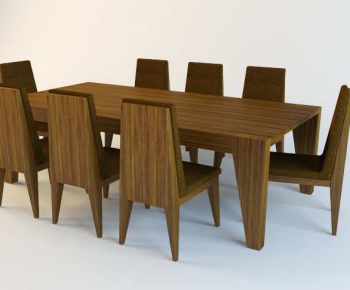 Modern Dining Table And Chairs-ID:536964286