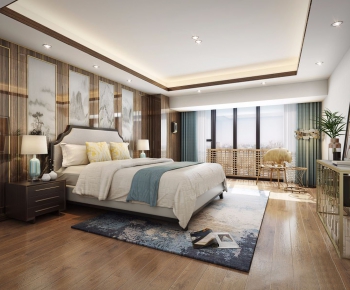 New Chinese Style Bedroom-ID:811197228