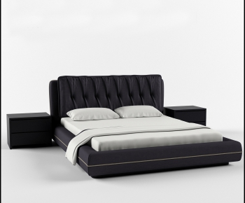 Modern Double Bed-ID:328401346