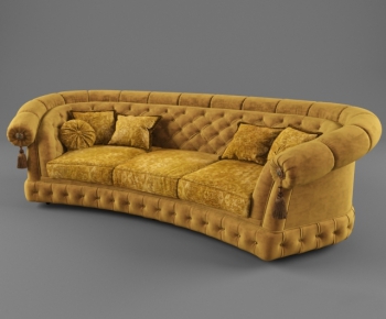 European Style Three-seat Sofa-ID:429581676