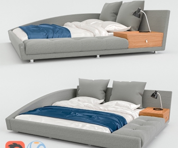 Modern Double Bed-ID:466042749