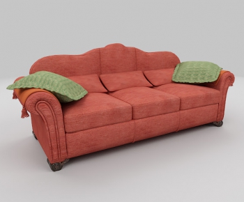 European Style Three-seat Sofa-ID:436098181