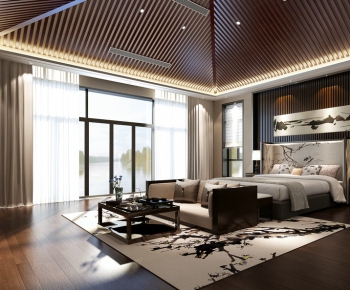 New Chinese Style Bedroom-ID:710332868