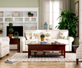 American Style Idyllic Style Sofa Combination-ID:604506556