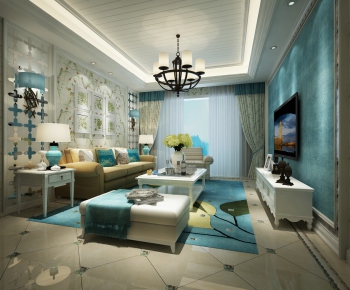 American Style A Living Room-ID:935185582