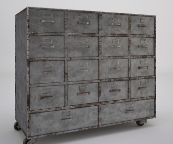 Industrial Style Side Cabinet/Entrance Cabinet-ID:560416555