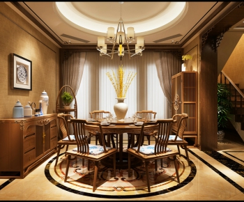 New Chinese Style Dining Room-ID:502083826